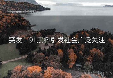 突发!91黑料引发社会广泛关注 突发!91黑料引发社会广泛关注