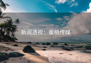 新闻透视:蜜桃传媒 新闻透视:蜜桃传媒
