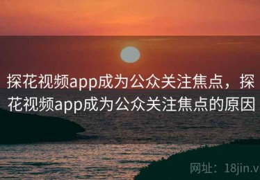 探花视频app成为公众关注焦点,探花视频app成为公众关注焦点的原因 探花视频app成为公众关注焦点,探花视频app成为公众关注焦点的原因