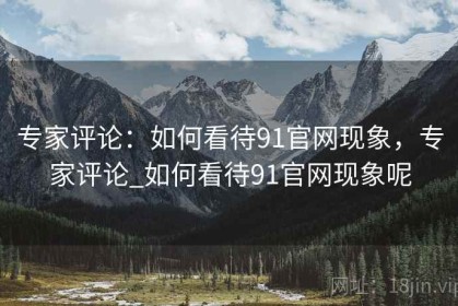 专家评论：如何看待91官网现象，专家评论_如何看待91官网现象呢