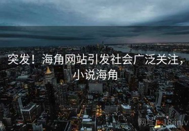 突发!海角网站引发社会广泛关注,小说海角 突发!海角网站引发社会广泛关注,小说海角